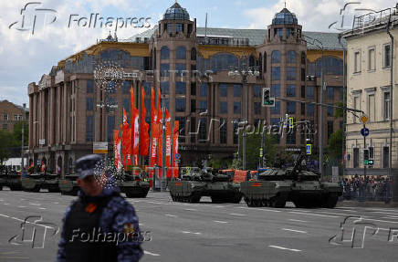 Rehearsal for Victory Day parade in Moscow