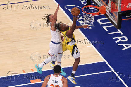 NBA: Playoffs-Indiana Pacers at New York Knicks