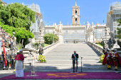 Pope Leo XIV visits Campidoglio (Capitoline Hill) in Rome