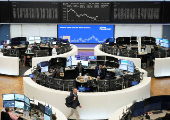 German share price index DAX graph is pictured at the stock exchange in Frankfurt