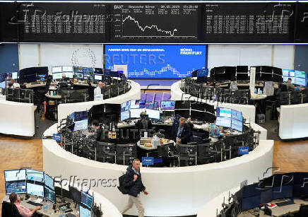 German share price index DAX graph is pictured at the stock exchange in Frankfurt