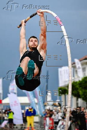Pole Vaulting on the Pier in Sopot