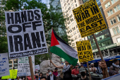 'No War on Iran' rally in New York