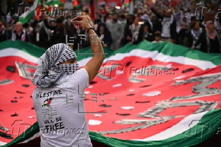 Pro-Palestine protest in Melbourne, Australia