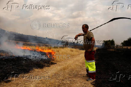 Wildfire in Abejera de Tabara, Zamora