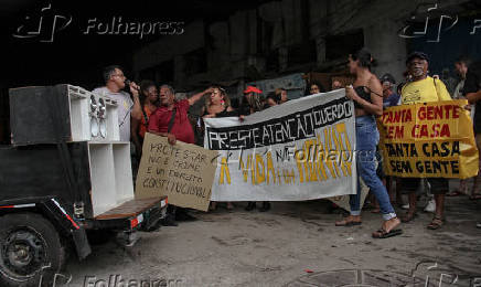 Desapropriação favela do Moinho causa protesto dos moradores