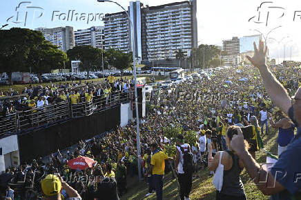 Bolsonaro ato pela anistia em Brasília