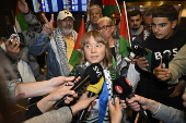 Activist Greta Thunberg arrives back in Sweden