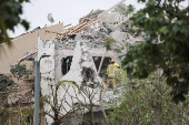 Aftermath of missile attack from Iran on Israel, in Rishon LeZion