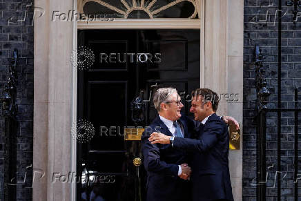 France's President Macron visits Britain