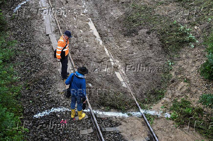 Passenger train derailed in southwestern Germany