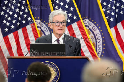 U.S. Federal Reserve Chair Jerome Powell holds a press conference, in Washington