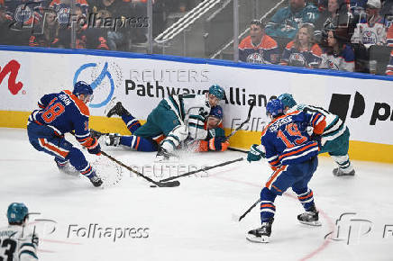 NHL: San Jose Sharks at Edmonton Oilers