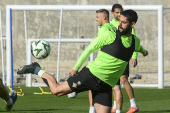 Entrenamiento del Betis previo al encuentro de vuelta ante el Jagiellonia polaco en la Liga Conferencia