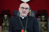 Latin Patriarch of Jerusalem Pierbattista Pizzaballa press conference in Jerusalem
