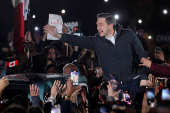 Conservative Party of Canada leader Pierre Poilievre speaks to supporters at an election campaign stop in Ottawa