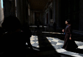 The Papal Cathedra inside the Basilica of St. John Lateran
