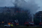 Russian drone and misille strike in Kyiv