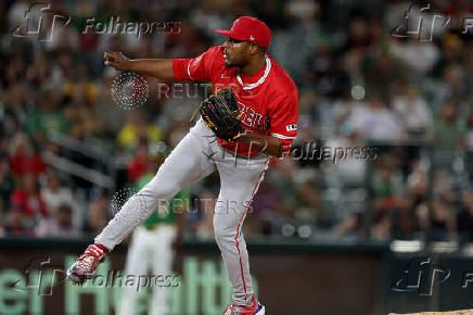 MLB: Los Angeles Angels at Athletics