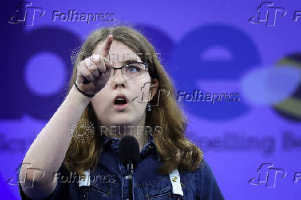 Student Spellers compete in the opening rounds of the annual Scripps National Spelling Bee in Maryland
