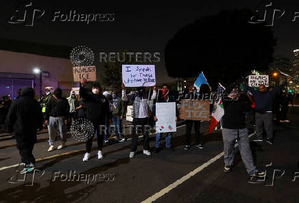 Protests against immigration sweeps continue, in Los Angeles