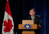 Japanese PM Ishiba holds press conference after G7 Summit, in Calgary