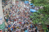 Protest in Dhaka after police clashed with pro-Hasina activists