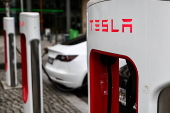 Electric car charging station in Berlin