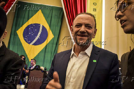 Presidente do Partido dos Trabalhadores no ato em defesa da soberania nacional - USP