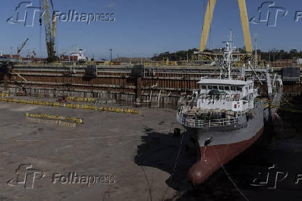 Estaleiro Rio Grande, faz apenas reparos e funciona como terminal portuário