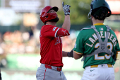 MLB: Los Angeles Angels at Athletics