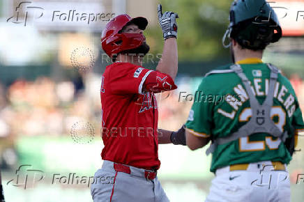 MLB: Los Angeles Angels at Athletics