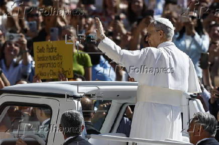 Pope Leo attends his weekly general audience