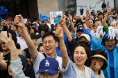 Presidential candidates attend their election campaign rallies