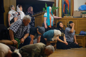Parishioners celebrate Holy Trinity Day at damaged convent in Donetsk region amid Russia-Ukraine conflict
