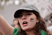 Pro-Palestinian protest in Quito