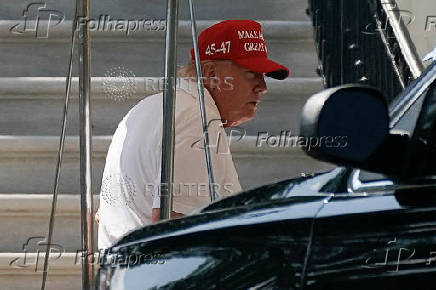 U.S. President Trump arrives back at the White House