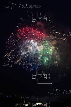Fireworks illuminate the Washington Monument on Independence Day