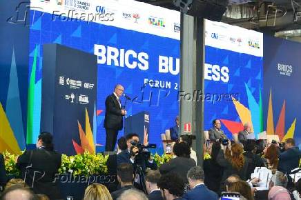 O vice-presidente da república Geraldo Alckmin na abertura do Brics