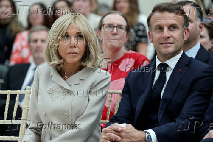 French President Macron visits Britain