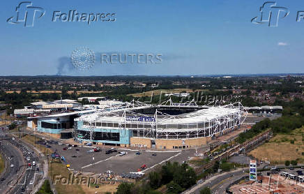 Drone views of Coventry City's Coventry Building Society Arena