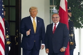 US President Trump meets Crown Prince Salman of Bahrain at the White House