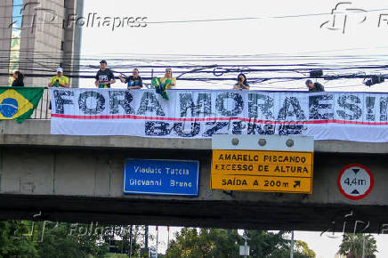Manifestação Pró Liberdade  no Viaduto Tutóia
