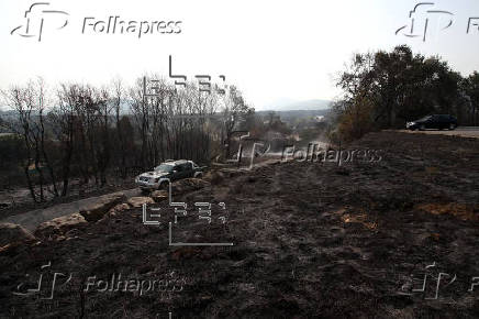 Las huellas del incendio en Las Médulas: un infierno del que se tardará años en salir