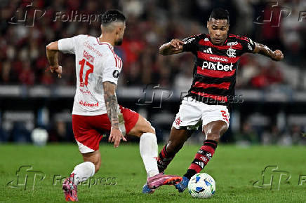 Partida entre Flamengo e Internacional válida pelo Copa Libertadores 2025.