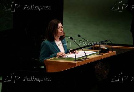 conferência internacional de alto nível para a solução pacífica da questão da Palestina e a implementação da solução de dois Estados.