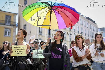 Protest against rape crime in Lisbon