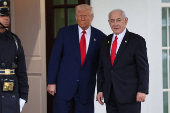 U.S. President Trump meets Israeli PM Netanyahu in Washington