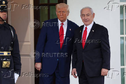 U.S. President Trump meets Israeli PM Netanyahu in Washington