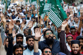Protest against the suspension of the Indus Waters Treaty by India, in Karachi